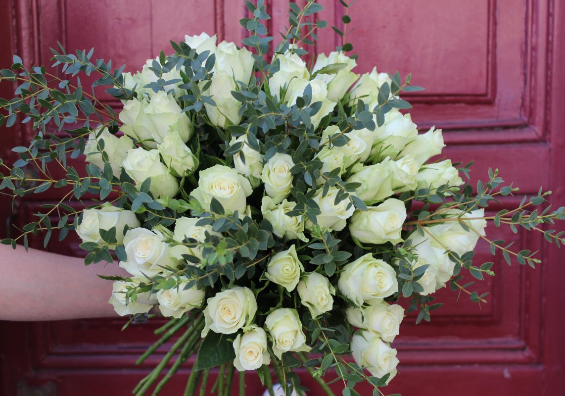 Bouquet Intemporel - Roses Blanches