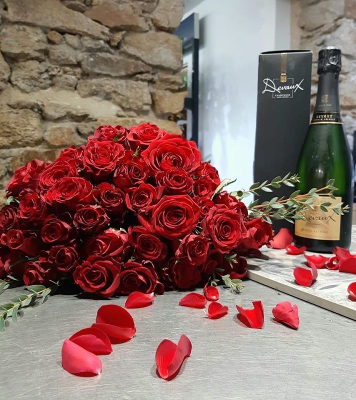bouquet de roses rouges saint valentin