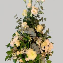 coupe conique deuil blanc vert