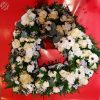 coeur ouvert de deuil fleurs blanches réalisé par Monceau Fleurs Nantes