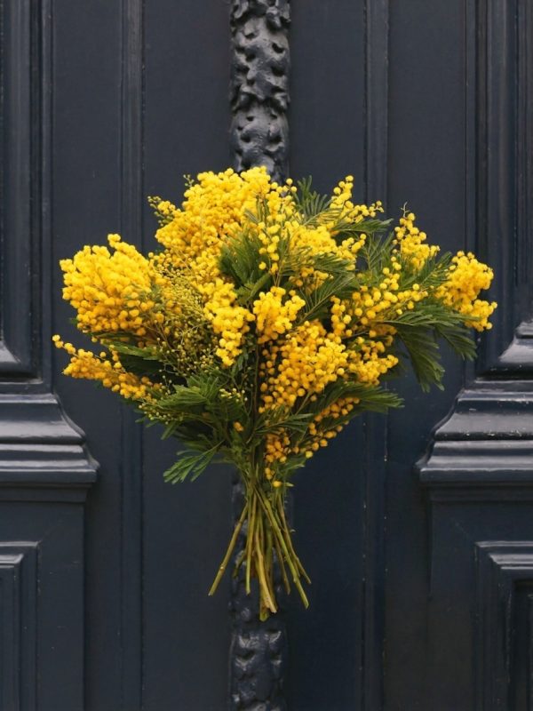 bouquet mimosa fleurs du sud france fleurs locales circuit court brassée de fleurs de saison livraison sur Nantes et sa périphérie ou retrait en boutique